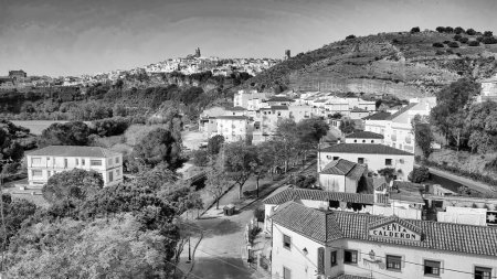 Photo for Aerial view of Arcos de la Frontera, Southern Spain. - Royalty Free Image