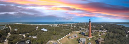Daytona, Florida - Panoramic aerial view of the beautiful Ponce de Leon Lighthouse.