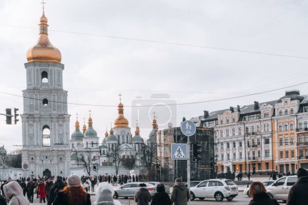 Téléchargez les photos : Kyiv, Ukraine - January 07 2023: Saint Sophia's Cathedral - en image libre de droit