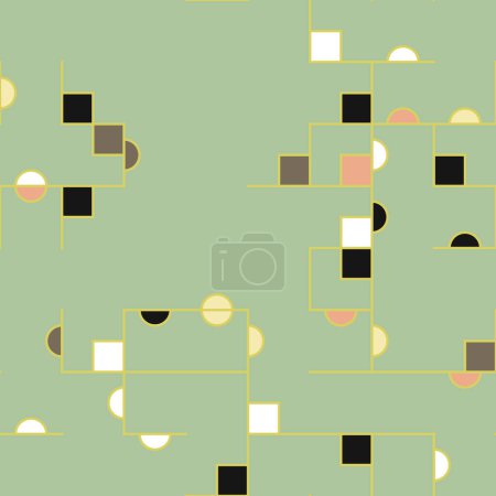Decorative diagram colorful geometric figures background illustration