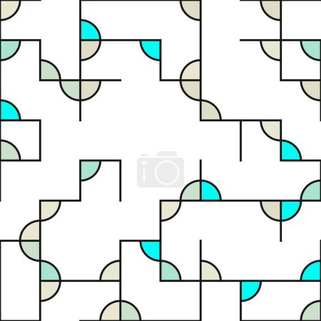 Ilustración de Diagrama decorativo figuras geométricas coloridas fondo ilustración - Imagen libre de derechos