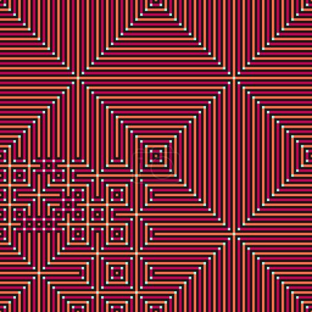 Foto de Abstract lines Maze generative art background art illustration - Imagen libre de derechos