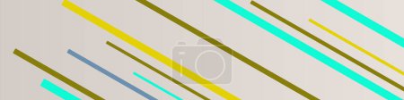 Foto de Ilustración de líneas de franja de flujo de color aleatorio - Imagen libre de derechos