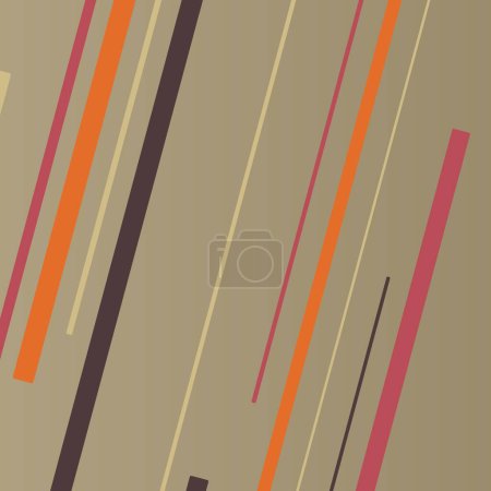 Illustration for Random Color flowing stripe lines illustration - Royalty Free Image