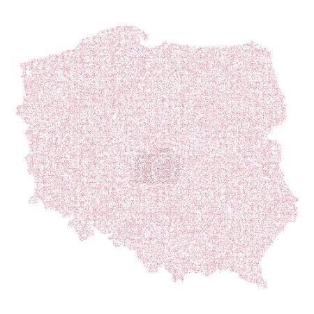 Ilustración de Polonia Silueta Pixelado patrón ilustración - Imagen libre de derechos