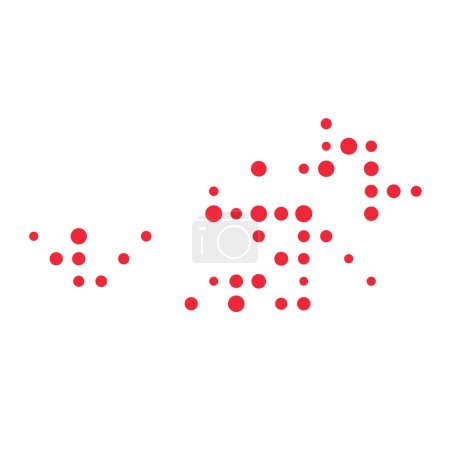 Ilustración de Austria Silhouette Ilustración de patrones pixelados - Imagen libre de derechos
