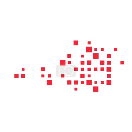 Ilustración de Austria Silhouette Ilustración de patrones pixelados - Imagen libre de derechos