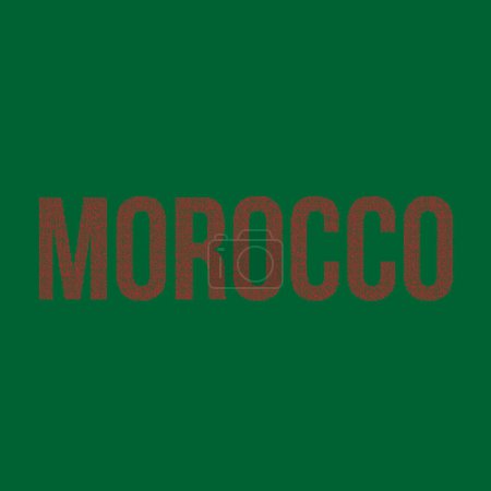 Illustration for Morocco Silhouette Pixelated pattern map illustration - Royalty Free Image
