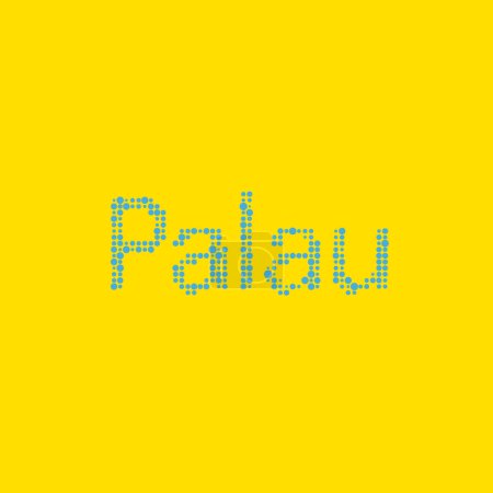 Ilustración de Palau Silhouette Ilustración de mapa de patrón pixelado - Imagen libre de derechos