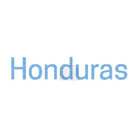 Téléchargez les illustrations : Honduras Silhouette Illustration de carte de motif pixélisé - en licence libre de droit