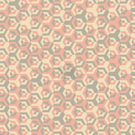 Ilustración de Laberinto hexagonal patrón ilustración abstracta - Imagen libre de derechos