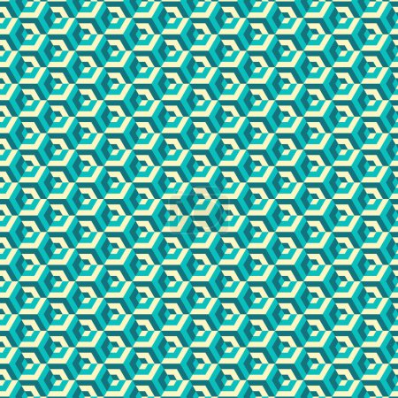 Ilustración de Laberinto hexagonal patrón ilustración abstracta - Imagen libre de derechos