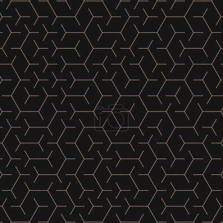Illustration for Hexagonal Maze pattern abstract illustration - Royalty Free Image