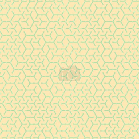 Illustration for Hexagonal Maze pattern abstract illustration - Royalty Free Image