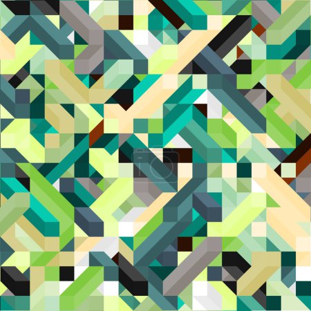 Illustration for Color Dimonds illusion background abstract illustration - Royalty Free Image