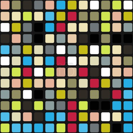 Téléchargez les photos : Illustration abstraite des carrés à carreaux de couleur - en image libre de droit
