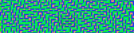 Téléchargez les illustrations : Color Rhombus tile tessellation pattern illustration - en licence libre de droit