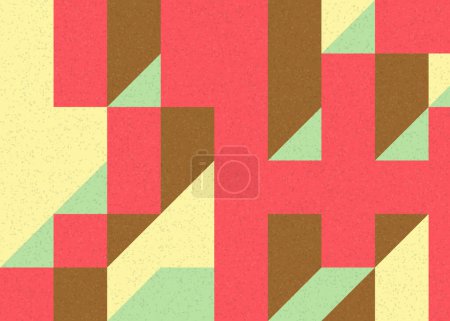 Illustration for Implementation of Edward Zajecs Il Cubo from 1971. Essentially a Truchet tile set of 8 tiles and rules for placement art illustration. - Royalty Free Image