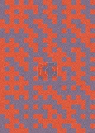 Photo for Abstract Geometric Pattern generative computational art illustration - Royalty Free Image