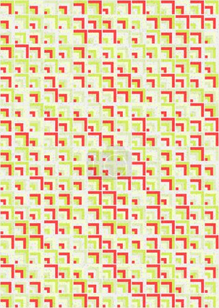 Foto de Resumen del patrón geométrico ilustración de arte computacional generativo - Imagen libre de derechos