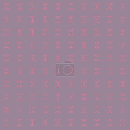 Photo for Abstract Color Halftone Dots generative art background illustration - Royalty Free Image