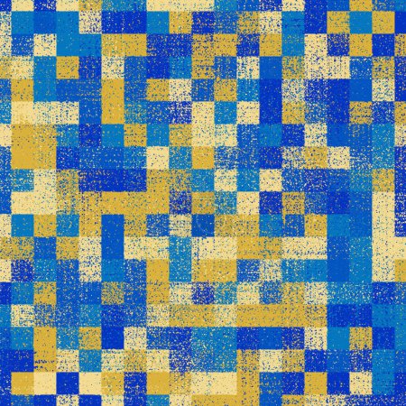Ilustración de Ukrainian flag Color brushed sparcle dots paint imitation background abstract illustration - Imagen libre de derechos