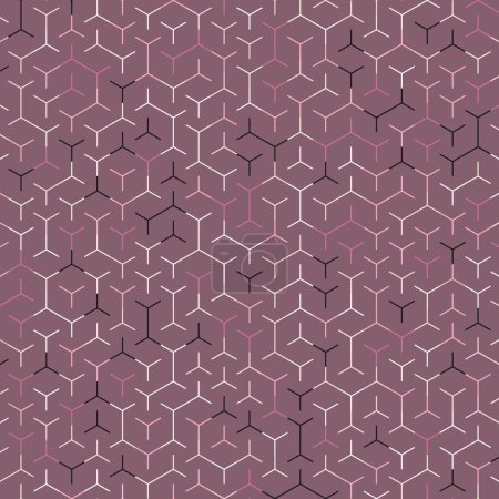 Photo for Hexagonal Maze pattern abstract illustration - Royalty Free Image