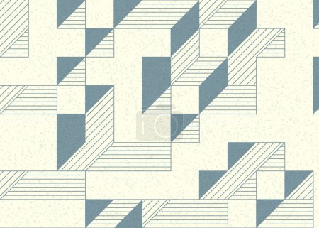 Ilustración de Implementación de Edward Zajecs Il Cubo desde 1971. Esencialmente un conjunto de baldosas Truchet de 8 baldosas y reglas para la ilustración de arte de colocación. - Imagen libre de derechos