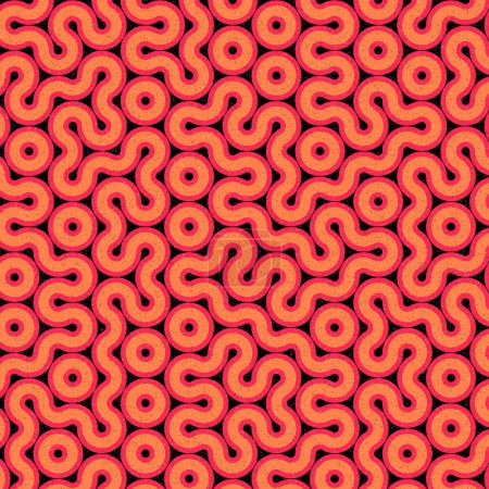Téléchargez les illustrations : Couleur Hexagone Tile Connection art fond design illustration - en licence libre de droit