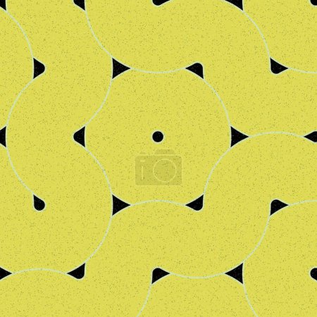 Illustration for Colour Hexagon Tile Connection art background design illustration - Royalty Free Image