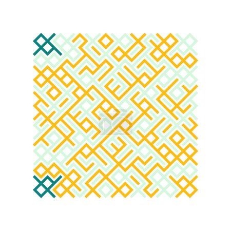 Illustration for Asemic Glyph writing hieroglyph imitation abstract illustration - Royalty Free Image