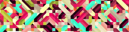 Illustration for Color Diamonds illusion background abstract illustration - Royalty Free Image
