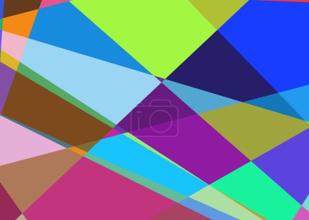 Illustration for Geometric abstraction generative art background art illustration - Royalty Free Image