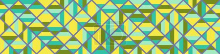 Téléchargez les illustrations : Color Rhombus tile tessellation pattern illustration - en licence libre de droit