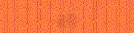 Photo for Hexagonal Maze pattern abstract illustration - Royalty Free Image