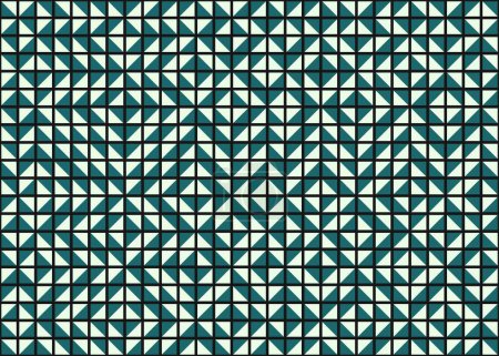 Illustration for Abstract Geometric Pattern generative computational art illustration - Royalty Free Image