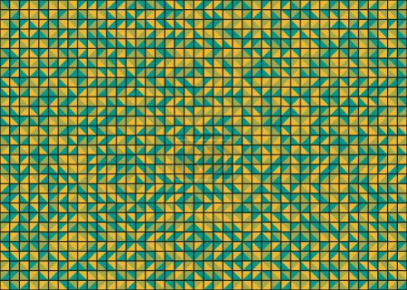 Photo for Abstract Geometric Pattern generative computational art illustration - Royalty Free Image