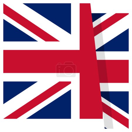 Téléchargez les illustrations : Illustration de l'icône drapeau du Royaume-Uni - en licence libre de droit