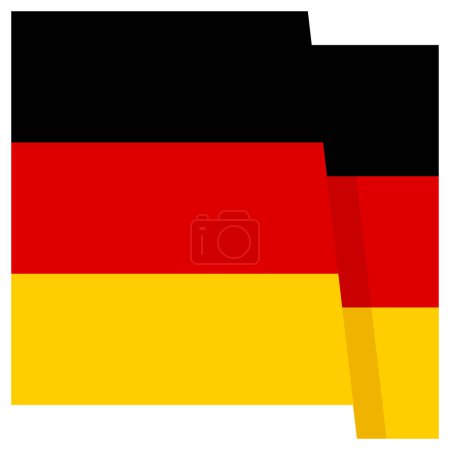 Photo for Flag of Germany icon illustration - Royalty Free Image