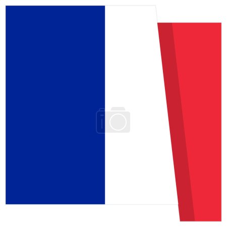 Photo for Flag of France icon illustration - Royalty Free Image