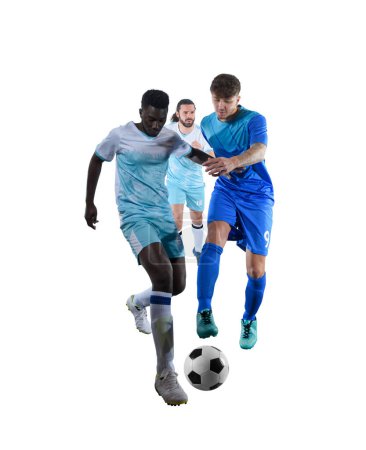 Foto de Jugador de fútbol juega con el fútbol en un partido - Imagen libre de derechos