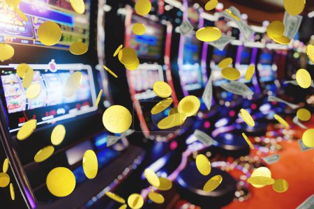 Téléchargez les photos : Play casino with bets and games of chance - en image libre de droit