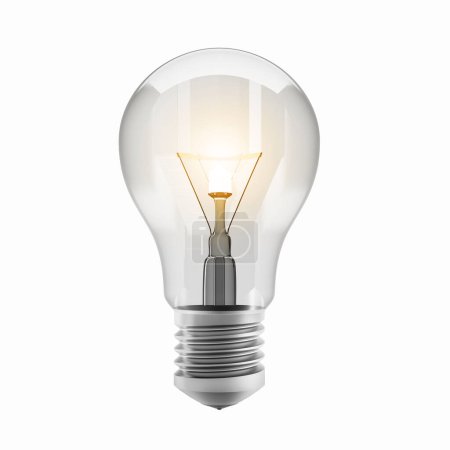 Photo for Bulb concept of idea, resolution and creativity. 3d rendering - Royalty Free Image