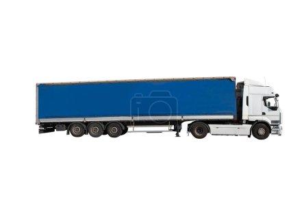 Photo for Isolated fast truck ready to deliver packages - Royalty Free Image