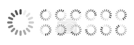 Téléchargez les illustrations : Chargement circulaire Icônes tampons Vidéo vectorielle prête pour l'animation Gif Toutes les images clés Frames Bufring Circle En attente de connexion Tampon Preloader Télécharger Symbole Facile Remplacer la couleur - en licence libre de droit