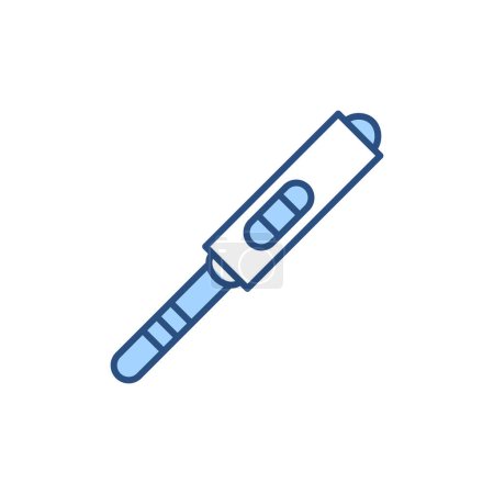 Ilustración de Test de embarazo relacionado con el icono de la línea vectorial. Aislado sobre fondo blanco. Ilustración vectorial. Carrera editable - Imagen libre de derechos