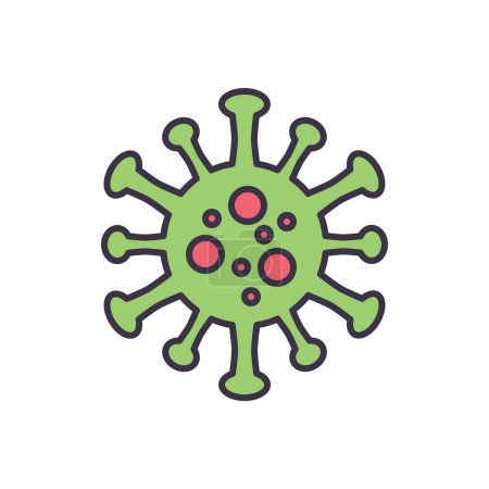 Illustration for Coronavirus COVID 19 related vector icon. Coronavirus sign. Virus Isolated on white background. Editable vector illustration - Royalty Free Image