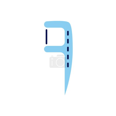 Ilustración de Floss Toothpick Related Vector Icon. Floss Toothpick signo. Aislado sobre fondo blanco - Imagen libre de derechos