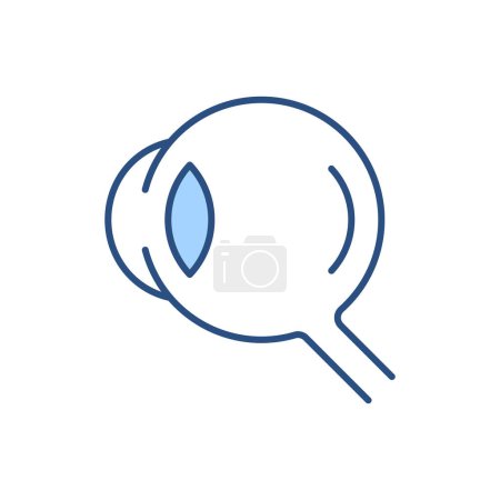 Illustration for Eye Related Vector Icon. Eye sign. Isolated on White Background - Royalty Free Image