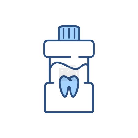 Illustration for Mouth Rinse Related Vector Icon. Mouth Rinse Sign. Isolated on White Background. - Royalty Free Image